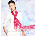 100% Silk Hand Printed plain Wholesale Chiffon Shawl